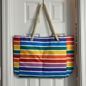 Rainbow beach bag/tote